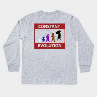 Constant Evolution (Saiyan Rank) Kids Long Sleeve T-Shirt